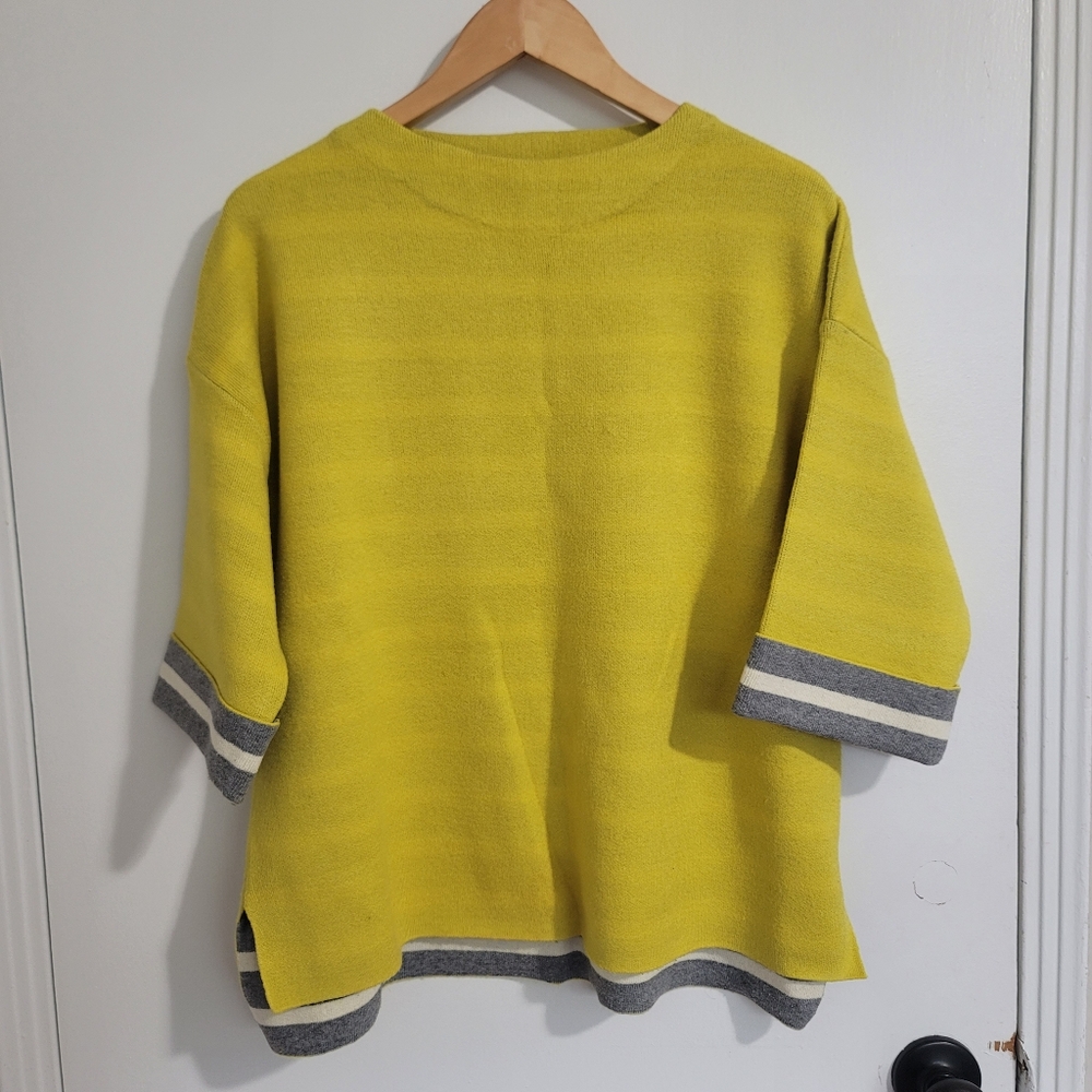 Anthropologie Oliver Relaxed Fit Boxy Striped Sweater